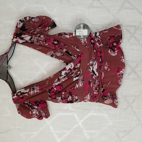 Karl Lagerfeld Womens Floral Blouse Top Size 4 New - Picture 6 of 11